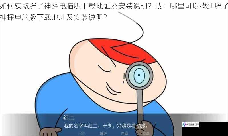 如何获取胖子神探电脑版下载地址及安装说明？