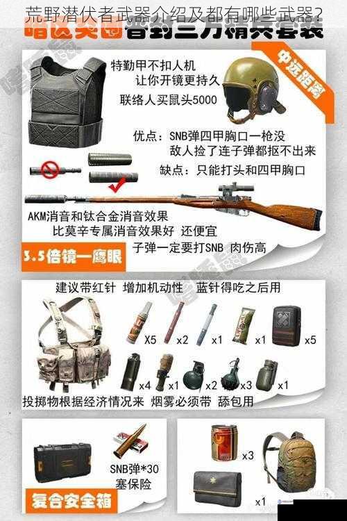 荒野潜伏者武器介绍及都有哪些武器？