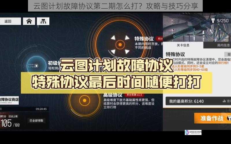 云图计划故障协议第二期怎么打？攻略与技巧分享