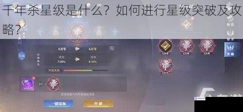 千年杀星级是什么？如何进行星级突破及攻略？