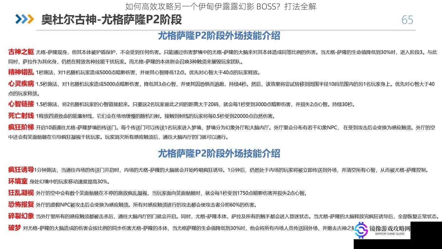 如何高效攻略另一个伊甸伊露露幻影 BOSS？打法全解