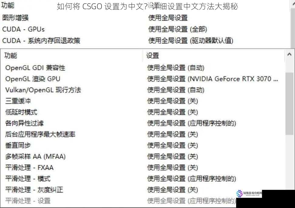 如何将 CSGO 设置为中文？详细设置中文方法大揭秘