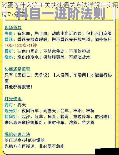 阿蛋等什么第 1 关快速通关方法详解：实用技巧分享