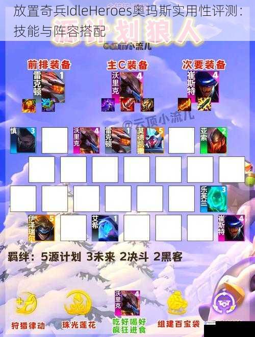 放置奇兵IdleHeroes奥玛斯实用性评测：技能与阵容搭配