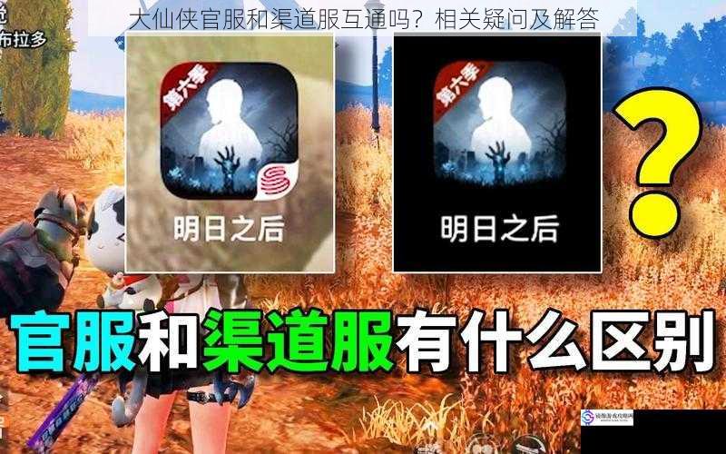 大仙侠官服和渠道服互通吗？相关疑问及解答