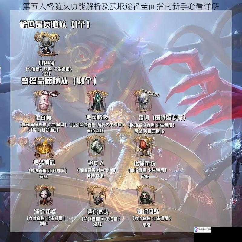 第五人格随从功能解析及获取途径全面指南新手必看详解