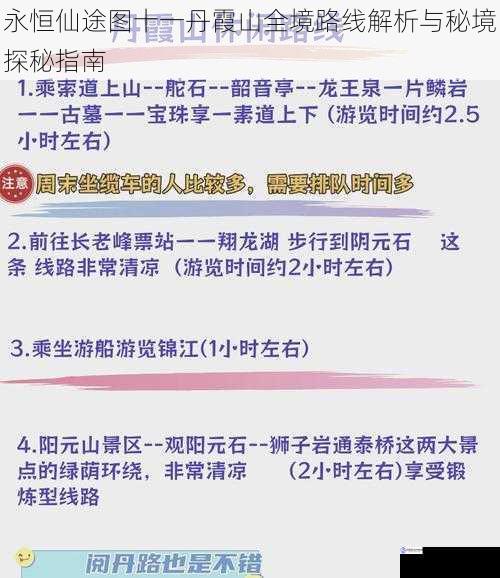 永恒仙途图十一丹霞山全境路线解析与秘境探秘指南