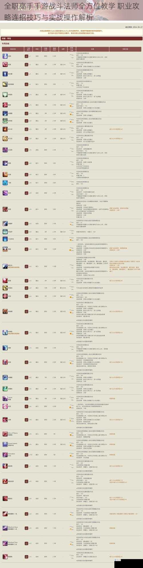 全职高手手游战斗法师全方位教学 职业攻略连招技巧与实战操作解析