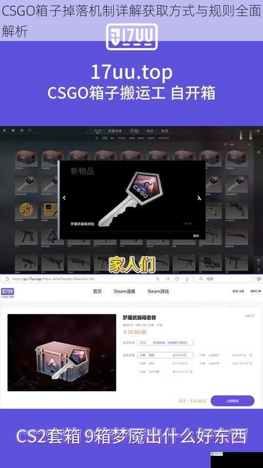 CSGO箱子掉落机制详解获取方式与规则全面解析