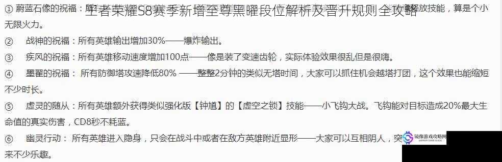 王者荣耀S8赛季新增至尊黑曜段位解析及晋升规则全攻略