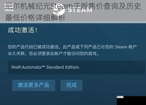 尼尔机械纪元Steam正版售价查询及历史最低价格详细解析