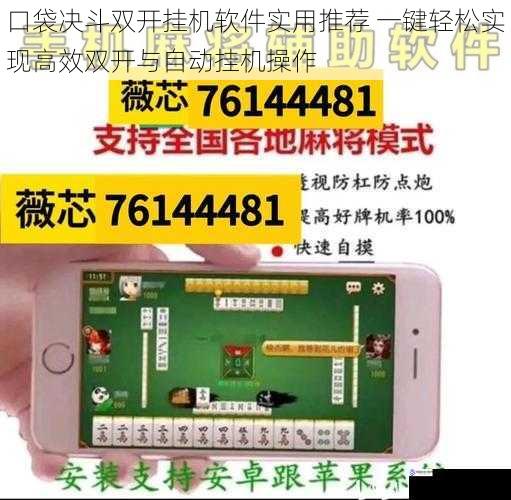 口袋决斗双开挂机软件实用推荐 一键轻松实现高效双开与自动挂机操作