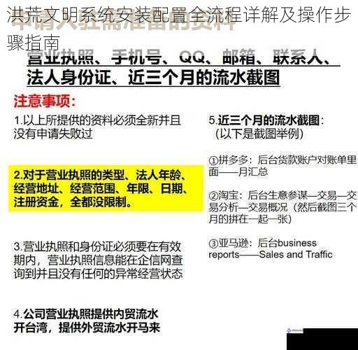 洪荒文明系统安装配置全流程详解及操作步骤指南